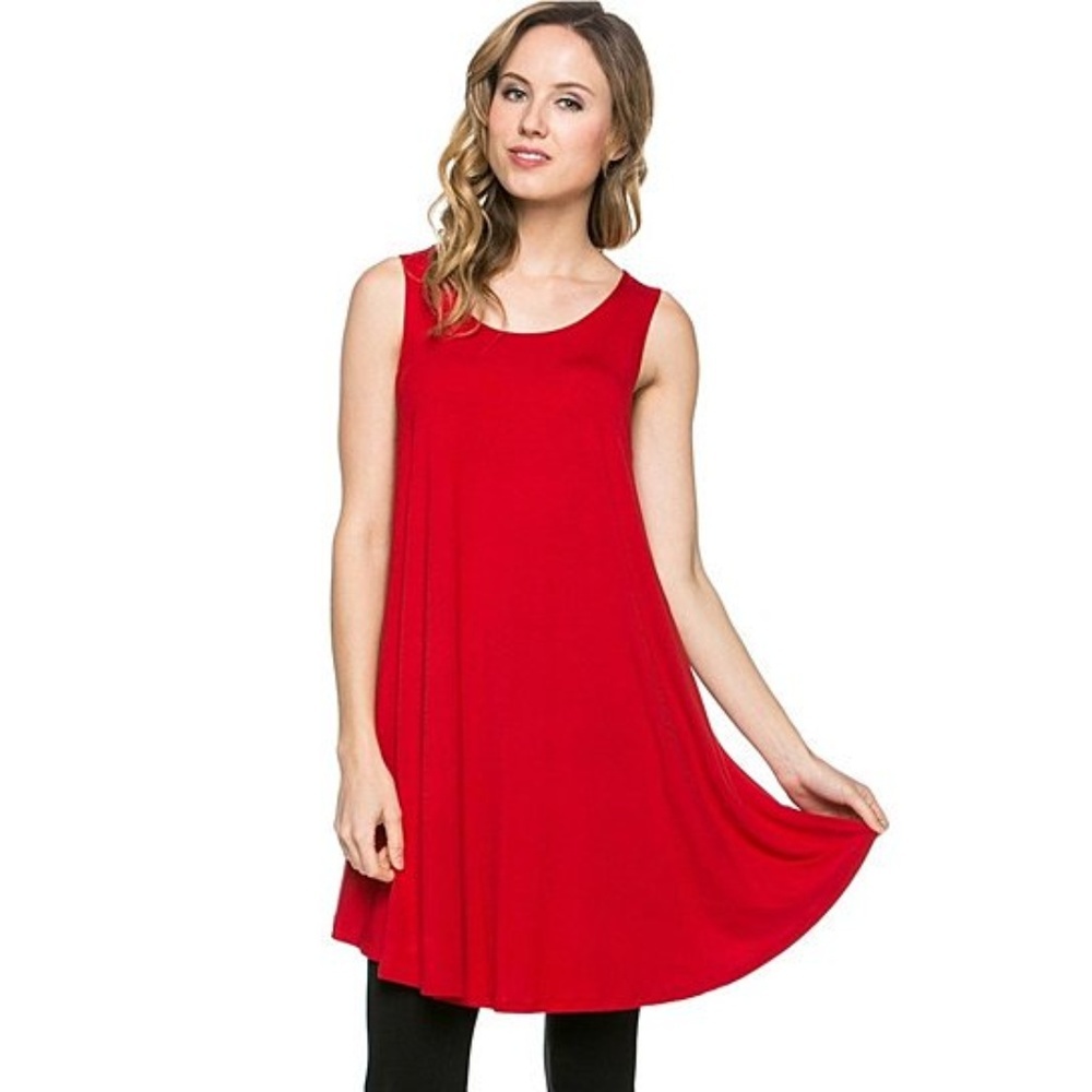 Women's Rayon Span Tank Top Tunic